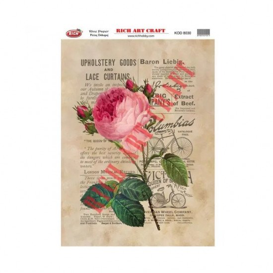 Rice Decoupage Patterns RICH 8030 29×41 cm Rice Decoupage Patterns RICH 8030 29×41 cm