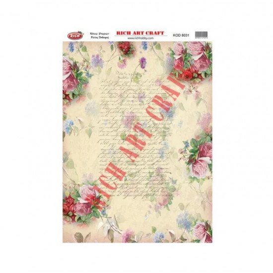Rice Decoupage Patterns RICH 8031 29×41 cm Rice Decoupage Patterns RICH 8031 29×41 cm
