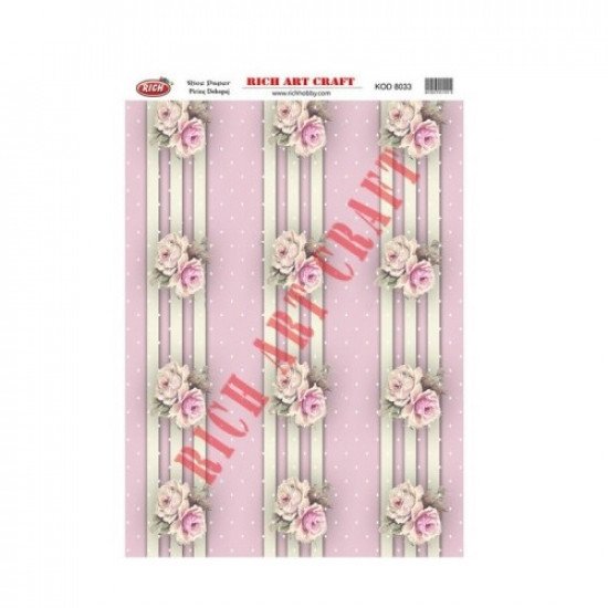 Rice Decoupage Patterns RICH 8033 29×41 cm Rice Decoupage Patterns RICH 8033 29×41 cm