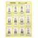 Educational Poster Stand For Ablution And Prayer For Girls And Boys, 40 Sheets