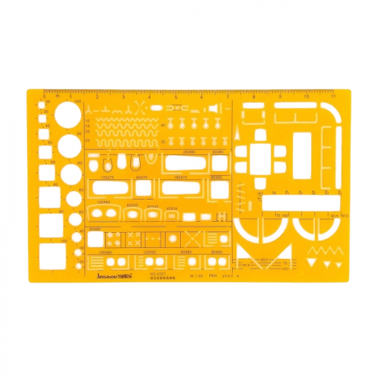 Brushless geometric swatch at 1:50 scale Brushless geometric swatch at 1:50 scale