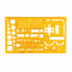Brushless geometric swatch at 1:50 scale Brushless geometric swatch at 1:50 scale