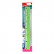 Ruler 30cm KEROAD Plastic and Iron Tip In Several Colors