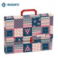 File Bag With Lock BUSQUETS Flower Decorations Flameco A4