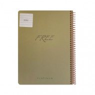 Spiral Notebook KESKIN lined 100 Sheets B5 Free Platinum Several Colors