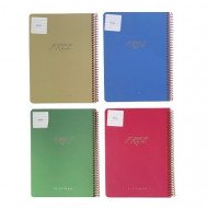  Spiral Notebook KESKIN lined 100 Sheets B5 Free Platinum Several Colors