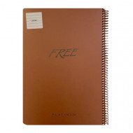  Spiral Notebook KESKIN lined 100 Sheets A4 Free Platinum Several Colors