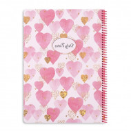  Spiral Notebook KESKIN Lined 100 Sheets A4 Princesses Several Forms
