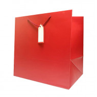 كيس هدايا ورق 35x35x24سم مع كرت عنابي كيس هدايا ورق 35x35x24سم مع كرت عنابي