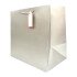 Gift Bag Paper With Ticket 35x35x24 cm silver Gift Bag Paper With Ticket 35x35x24 cm silver