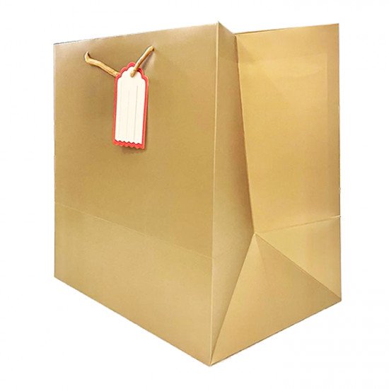 كيس هدايا ورق 35x35x24سم مع كرت ذهبي كيس هدايا ورق 35x35x24سم مع كرت ذهبي