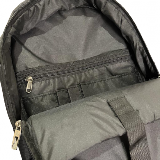 PC Bag  Zipper 17x12 inch Black And Silver CHAMPS