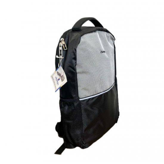 PC Bag  Zipper 17x12 inch Black And Silver CHAMPS