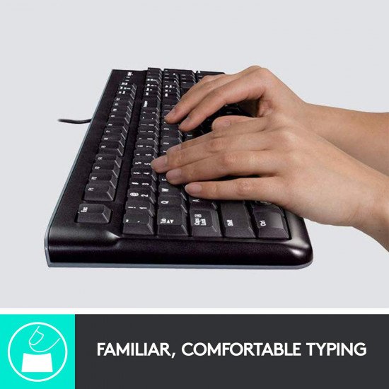 لوحة مفاتيح كيبورد سلكية لوجتيك K120 اسود