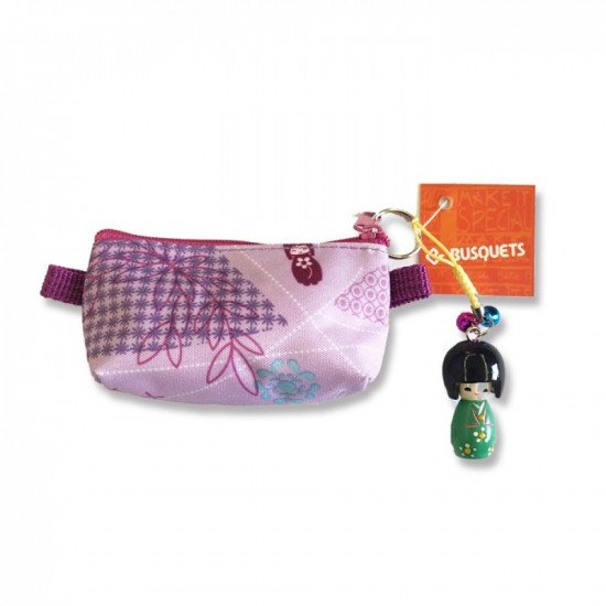 Keychain Of a Cloth Bag Hanging By a Girl