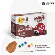 Pottery Set Ladybug Money Box With Paint And Brush SEKIL