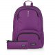School Backpack Plain Fuchsia With Two Large Pockets And Pencil Case GABOL School Backpack Plain Fuchsia With Two Large Pockets And Pencil Case GABOL