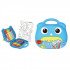 A Bag Of Watercolors And Crayons With Drawing Papers For Coloring KEYROAD Blue 