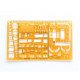 Brushless geometric swatch at 1:50 scale Brushless geometric swatch at 1:50 scale