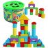 Wooden Children's Toy Colour Building Blocks
