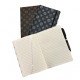 دفتر مذكرة 21x14 سم بحبل مسطر جلد ورود هندسية عدة الوان دفتر مذكرة 21x14 سم بحبل مسطر جلد ورود هندسية عدة الوان