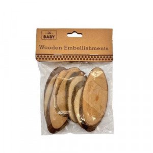 Medium Oval Tree Trunk 8 cm 6 Pieces