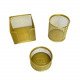 Desk Set 3 Pieces Of Metal Gold Mesh MAS Desk Set 3 Pieces Of Metal Gold Mesh MAS