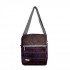 Shoulder Bag With Zipper And External Pocket BUSQUETS Brown Plaid