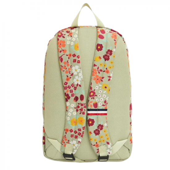 School Backpack Light Olive Green Floral With Large Zippers And Pocket U.S. POLO ASSN