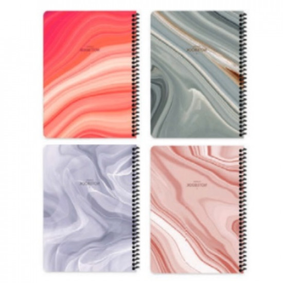 Wire Notebook Square KESKIN 100 Sheets A4 Marble