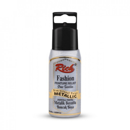 Dimensional Paint Opaque RICH 60 ml Silver
