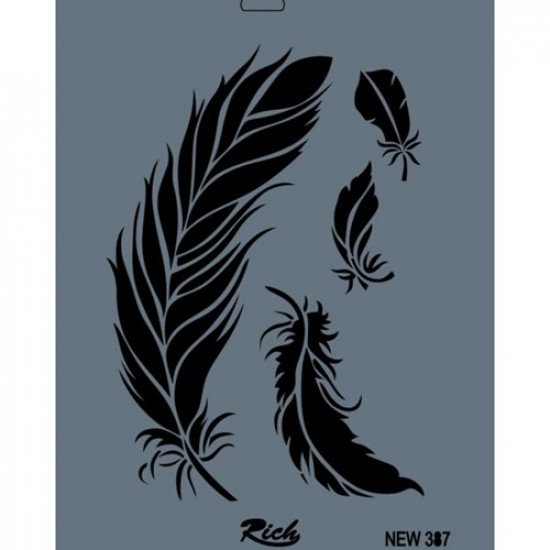 Stencil Of Artwork 25 x 35 cm RICH 387