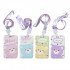 Vertical Plastic Name Card Holder With Rope Bear Printed