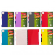 Lined Notebook 4 Subjects 120 Sheets KESKIN A4 Several Colors