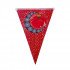 Triangles Rope Decorations Ramadan Red 2.5 Meters Figure 3