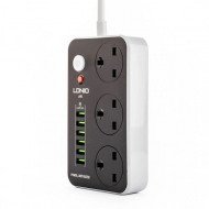 LDNIO SC3604 5M Fireproof Electrical Socket with 3 Sockets and 6 USB Ports