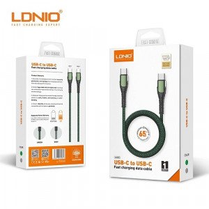 كيبل نقل بيانات سريع LDNIO USB-C To USB-C 2M