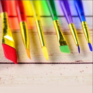 فرش رسم 6 مقاسات متنوعة بلاستيك ملونة