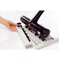 Large Paper Punch, 4 Moving Holes, 30 Sheets Novus