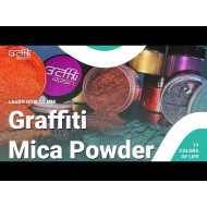 Graffiti Resin Mica Powder Color Set of 14 Colors