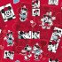Disney Gift Wrapping Paper 2m x 70cm Mickey and Minnie Red