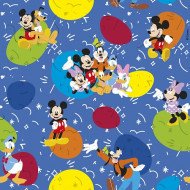 Disney Gift Wrapping Paper 2m x 70cm Mickey Characters Blue Disney Gift Wrapping Paper 2m x 70cm Mickey Characters Blue
