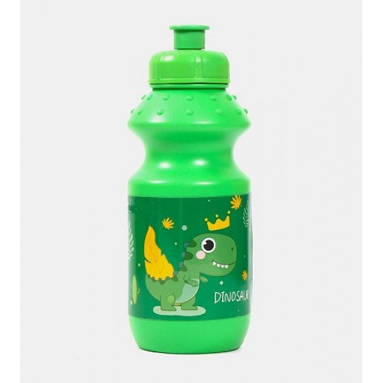 Lunch Box Set With a Bottle Green Dinosaur Print Lunch Box Set With a Bottle Green Dinosaur Print