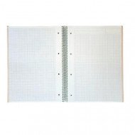 A4 Small Square Wire Notebook, Gasgas, 120 Sheets