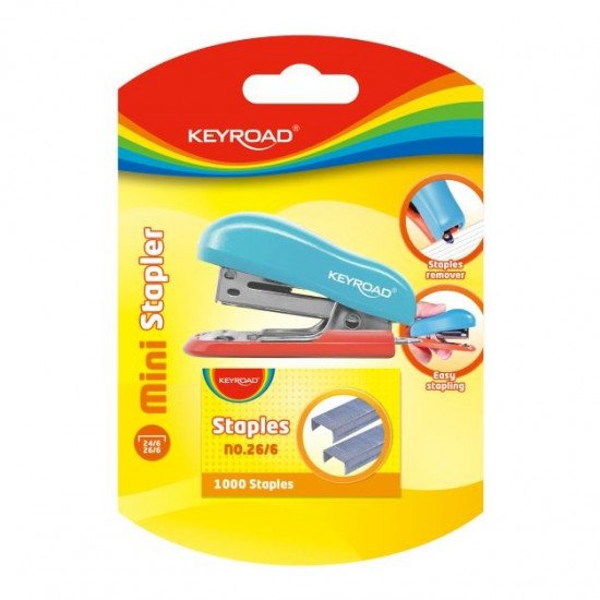 Stapler KEYROAD Small 6/26 With Staple Box and Staple Remover Stapler KEYROAD Small 6/26 With Staple Box and Staple Remover
