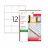 Office Label TANEX 12 Labels White 48×105 ml