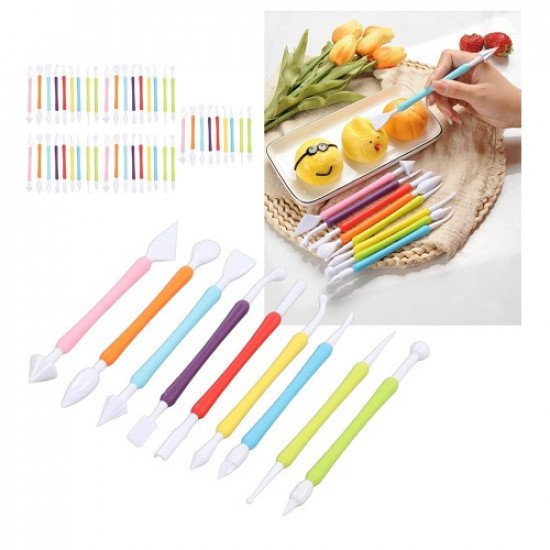 9 Piece Dough and Cake Shaping Tool Set