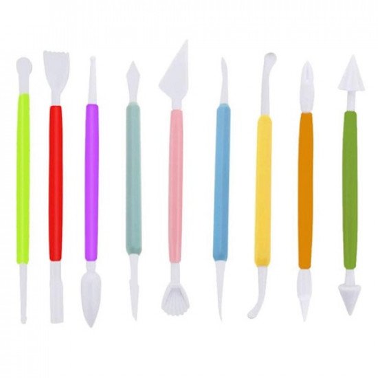 9 Piece Dough and Cake Shaping Tool Set