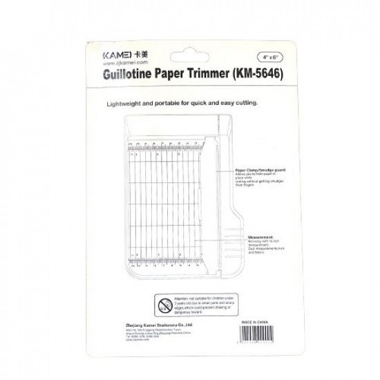 Paper Cutter Plastic Small Kamei 4*6 inch