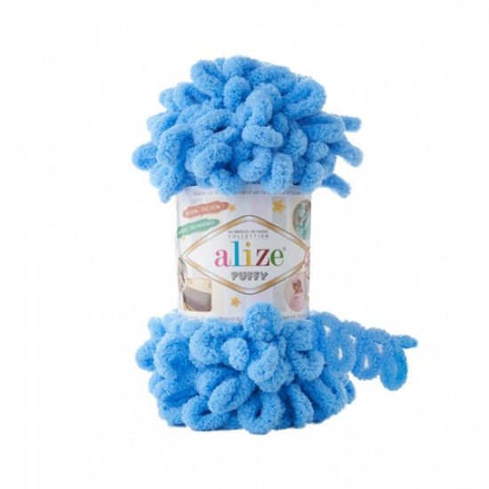  Soft Puffy Yarn Blue 289 ALIZE